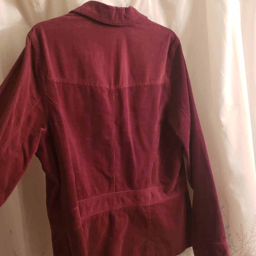 Sag Harbor Burgundy Jacket - Pretty NWOT - 16 - Picture 2 of 4